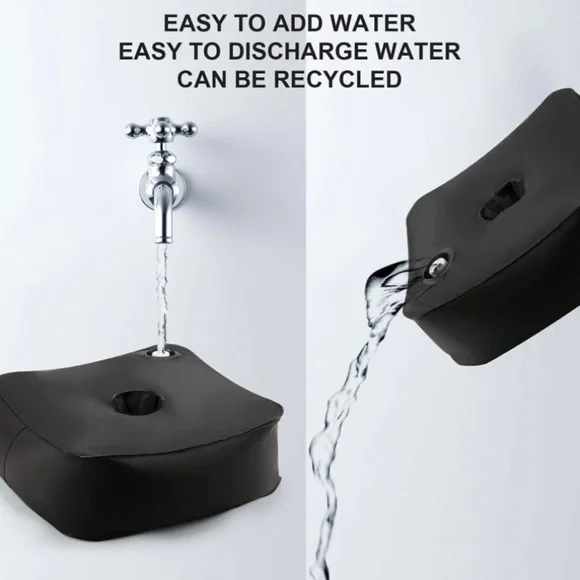 NiP Vogholic Weighted Base Umbrella Stand Water Bag Up to 60 LBS 16 x 16 - Picture 6 of 8